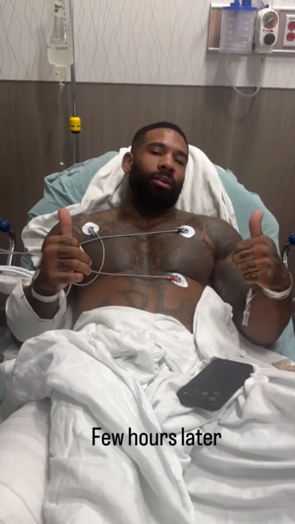 With details still unclear about what went wrong, Holston posted a series of Instagram Stories updating fans on how he’s holding up
